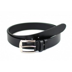 Curea eleganta barbati din piele naturala, 3.5 - Neagra CNC350N