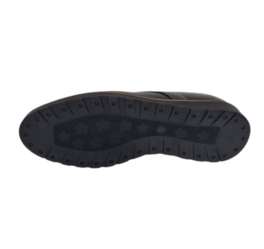 Pantofi barbati sport casual din piele naturala Bleumarin CORSABLUE