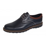 Pantofi barbati sport casual din piele naturala Bleumarin CORSABLUE