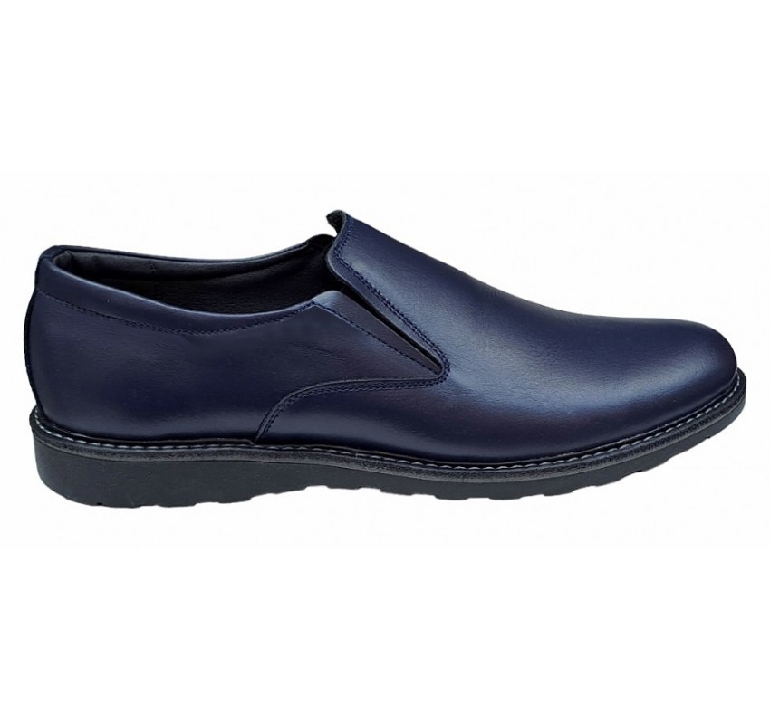 Pantofi casual barbati din piele naturala - Model Corsa Bleumarin