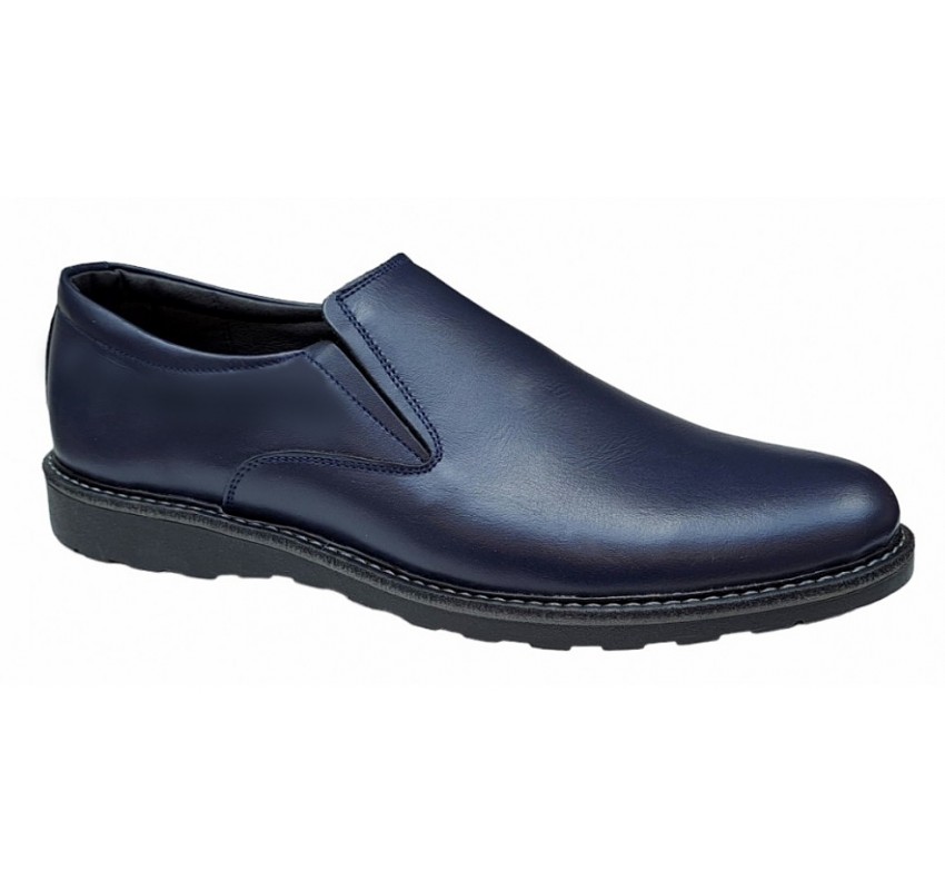 Pantofi casual barbati din piele naturala - Model Corsa Bleumarin