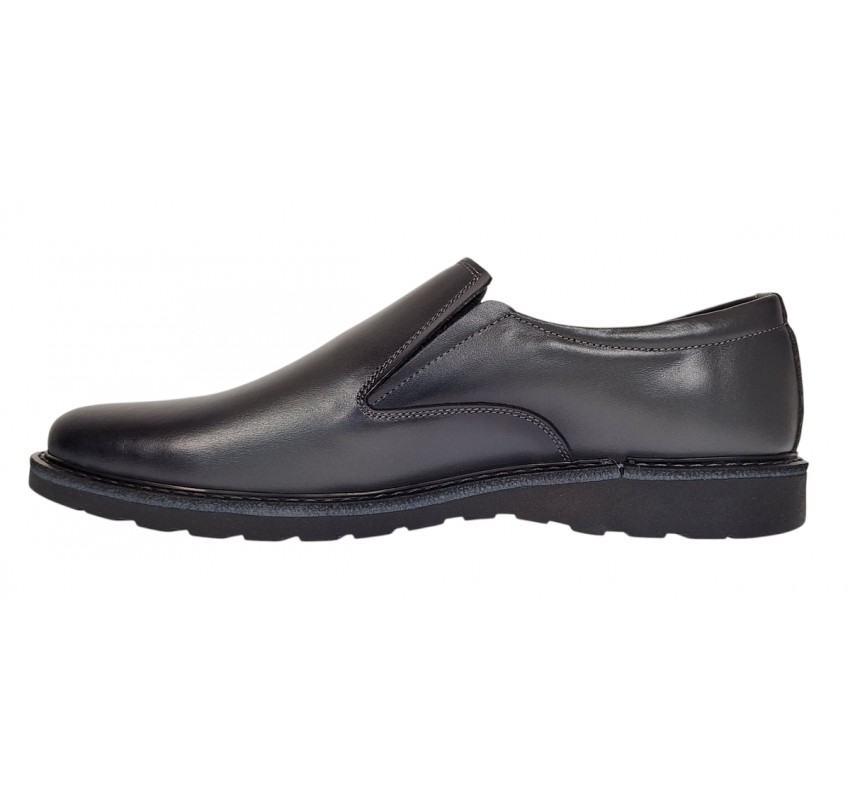 Pantofi barbati casual din piele naturala - Model Corsa Gri