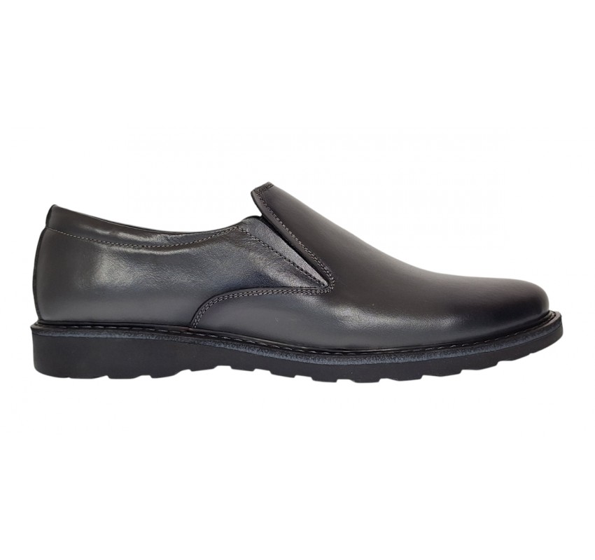 Pantofi barbati casual din piele naturala - Model Corsa Gri Pantofi barbati casual din piele naturala - Model Corsa Gri