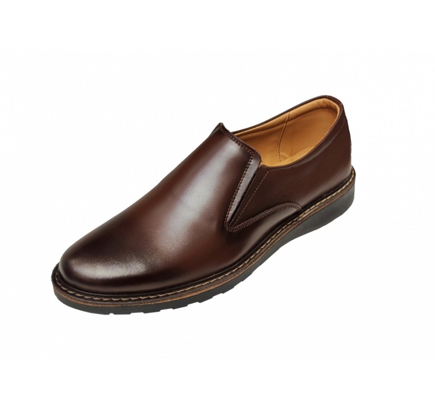 Pantofi barbati, casual, din piele naturala, inchidere cu elastic - Lucianis Style CORSAELM