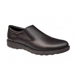 Pantofi barbati casual din piele naturala Army Negru CORSAEN