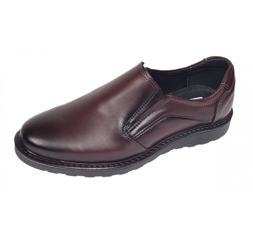 Pantofi barbati casual din piele naturala Army Bordeaux CORSAEVIS