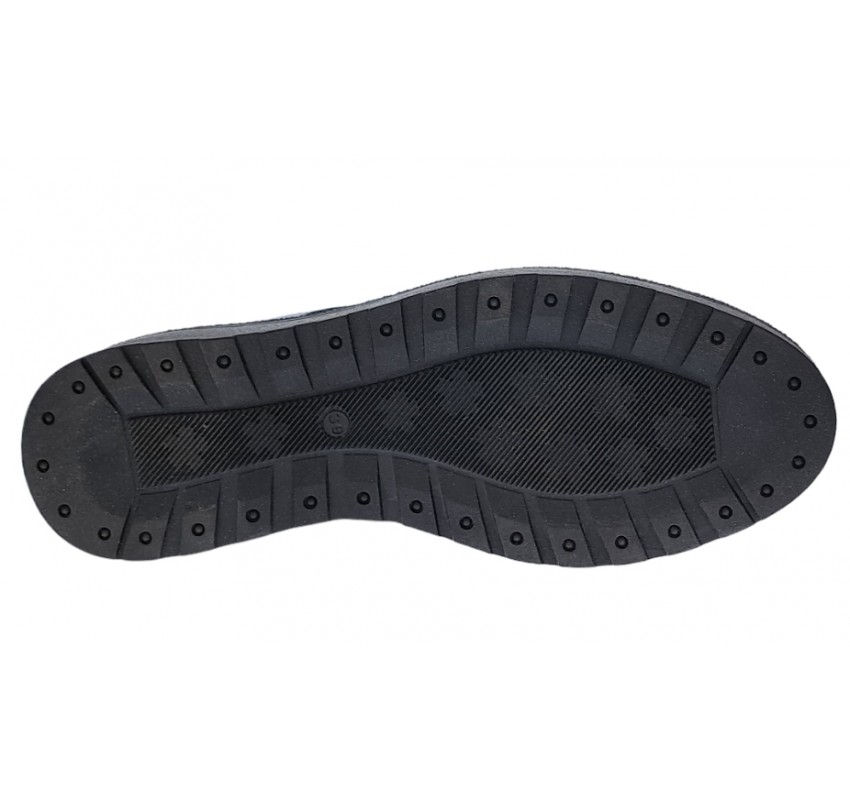 Ghete barbati, casual, din piele naturala, cu fermoar (imblanite) Bleumarin CORSAFBLM
