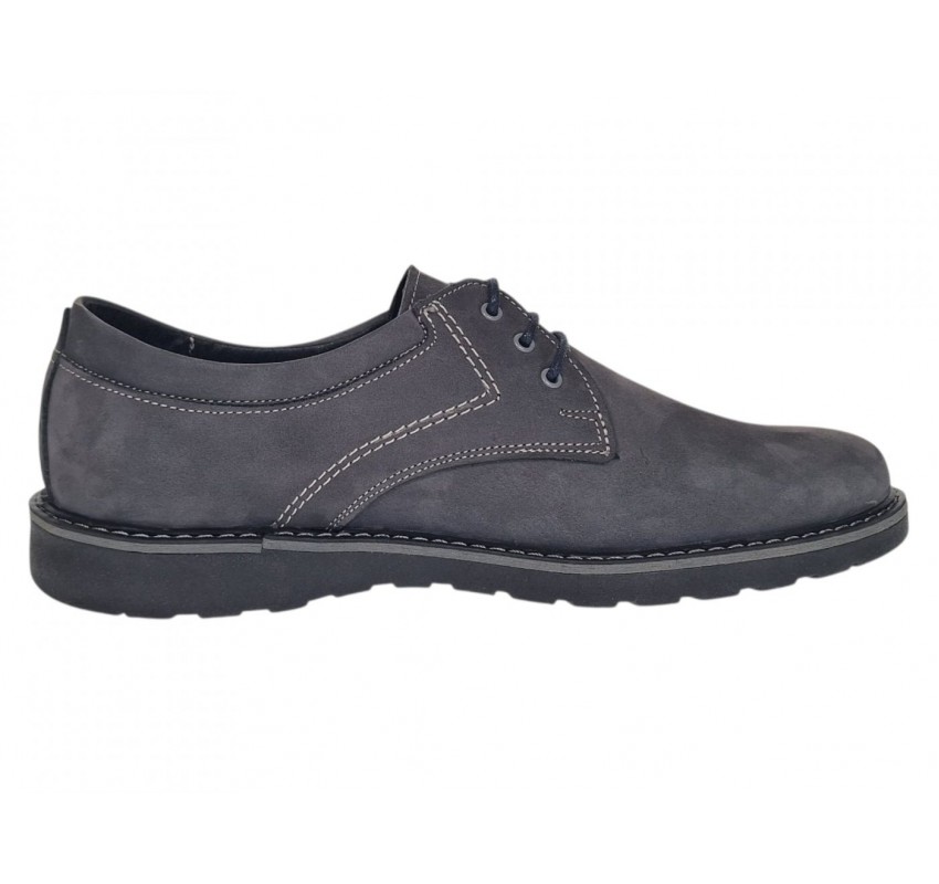 Pantofi barbati sport casual din piele naturala Gri Bufo CORSAGBF