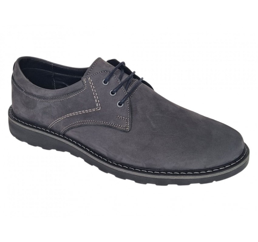Pantofi barbati sport casual din piele naturala Gri Bufo CORSAGBF