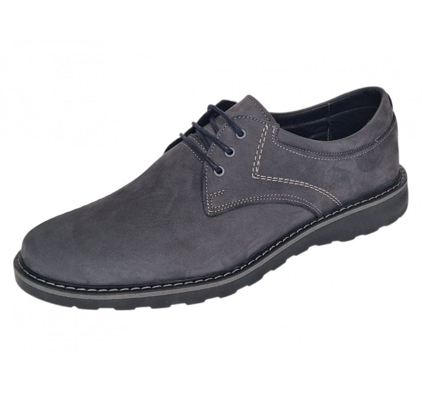 Pantofi barbati sport casual din piele naturala Gri Bufo CORSAGBF