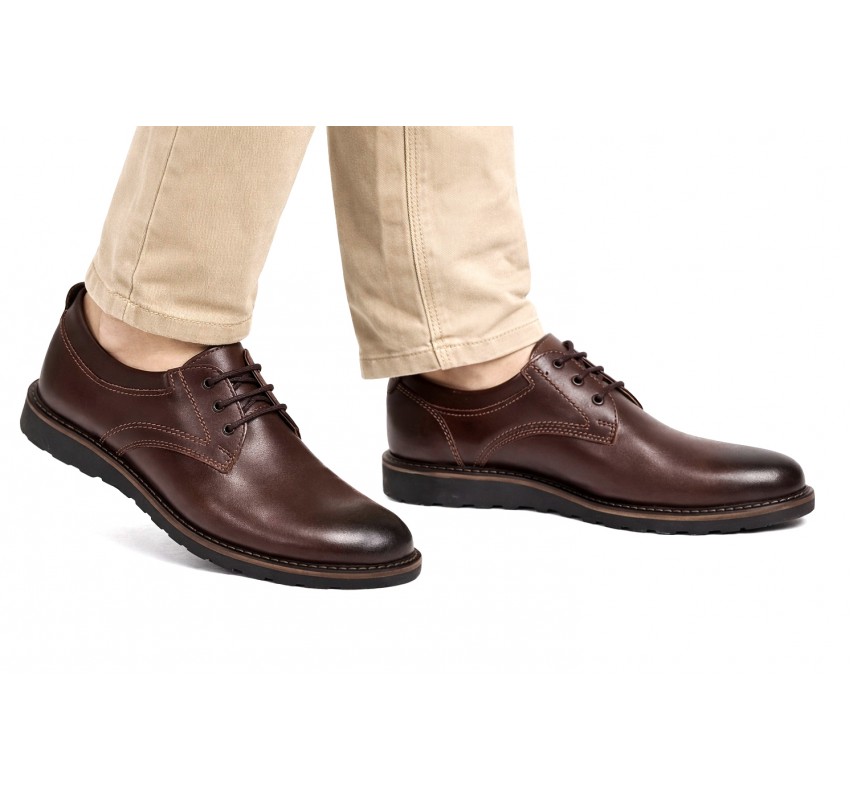 Pantofi barbati Sport - Casual din piele naturala Maro CORSAMS
