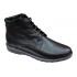 Ghete barbati casual din piele naturala cu fermoar (imblanite) Negre CORSANF