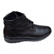 Ghete barbati casual din piele naturala cu fermoar (imblanite) Negre CORSANF