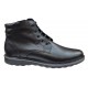 Ghete barbati casual din piele naturala cu fermoar (imblanite) Negre CORSANF
