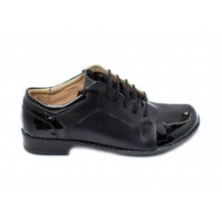 Pantofi dama piele naturala, casual cu lac - Made in Romania DAMABOXLACN