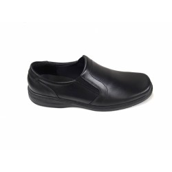 Pantofi barbati eleganti, din piele naturala, Negru, Elastic - DINO Negru