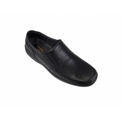Pantofi barbati eleganti, din piele naturala, Negru, Elastic - DINO Negru