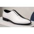 Pantofi Oxford bărbați alb-negru din piele naturală, eleganți de ceremonie – DONATOAN