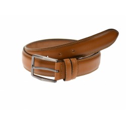 Curea barbati eleganta, din piele naturala, maro deschis 3.5 cm - DR002MD