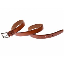 Curea barbati eleganta, din piele naturala, maro coniac  3.5 cm - DR1170CON