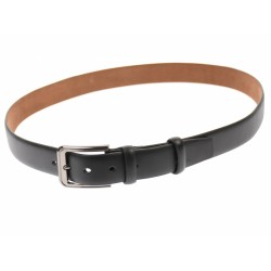 Curea barbati eleganta, din piele ecologica neagra 3.5 cm - DR1320NECO