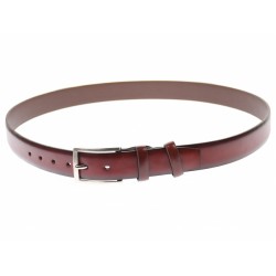 Curea barbati eleganta, din piele naturala visinie  3.5 cm - DR1320VIS