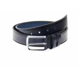 Curea barbati eleganta, din piele naturala, bluemarin 3.5 cm - DR1500BLM