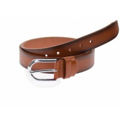 Curea barbati eleganta, din piele naturala, maro coniac 3.5 cm - DR1526CON