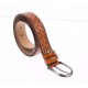 Curea barbati eleganta din piele naturala maro 3.5 cm DR236CON