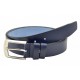 Curea barbati office eleganta din piele naturala bleumarin DR237BL