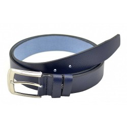 Curea barbati office eleganta din piele naturala bleumarin DR237BL