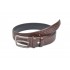 Curea barbati eleganta din piele naturala maro 3.5cm - DR240M2
