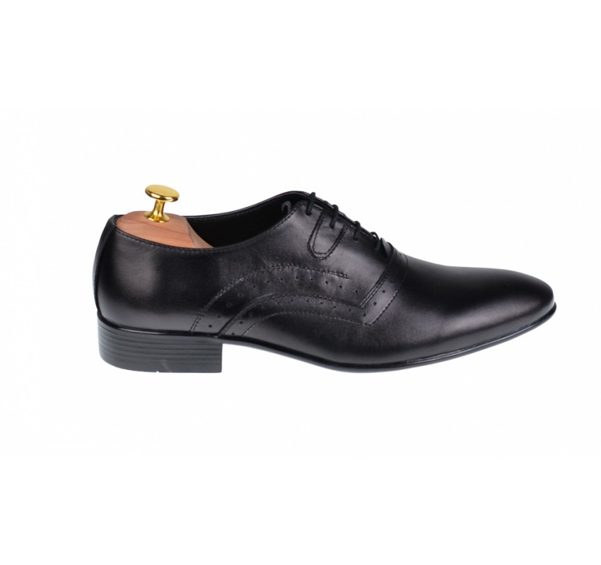 Pantofi Barbati Office, Eleganti, din Piele Naturala, Negru, CIUCALETI SHOES