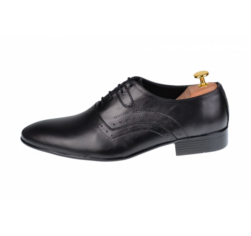 Pantofi Barbati Office, Eleganti, din Piele Naturala, Negru, CIUCALETI SHOES