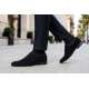 Pantofi barbati negri din piele naturala intoarsa – eleganta discreta, stil sigur, impact imediat Enzo