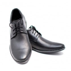 Pantofi barbati casual din piele naturala, Negru, EZELBOXNSIRET