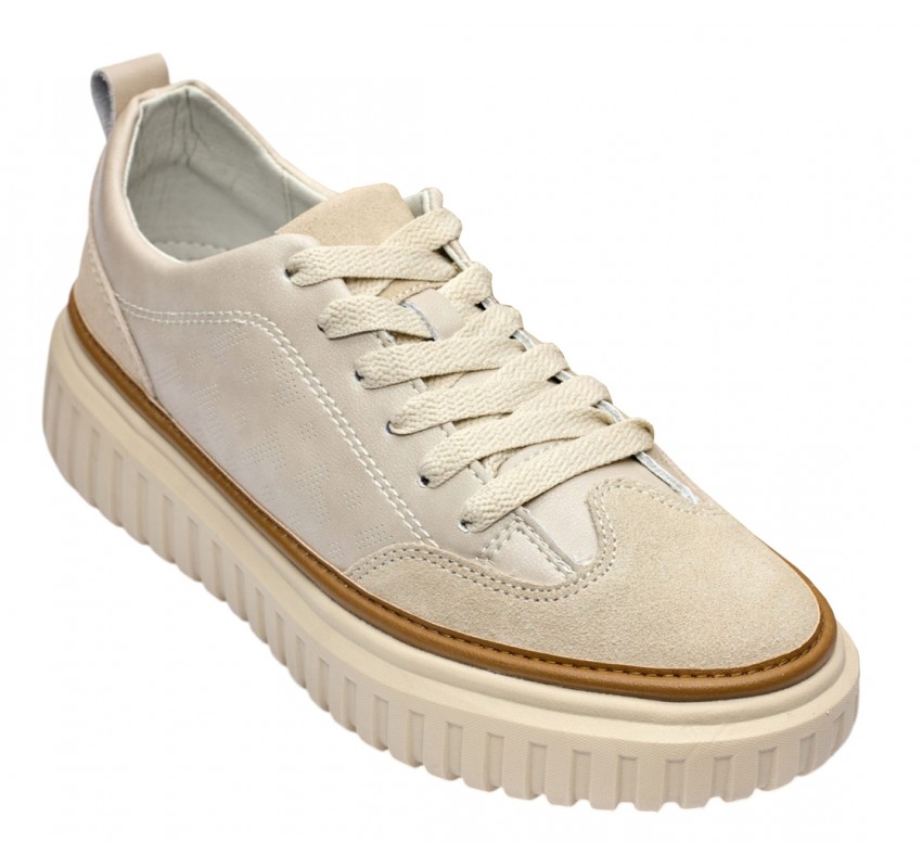 Pantofi dama casual din piele naturala Bej - Medina GSK3013B Pantofi dama casual din piele naturala Bej - Medina GSK3013B