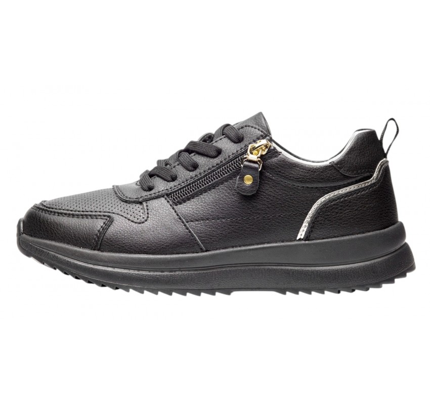 Pantofi dama casual din piele naturala - Abha Negru GSK3021N Pantofi dama casual din piele naturala - Abha Negru GSK3021N