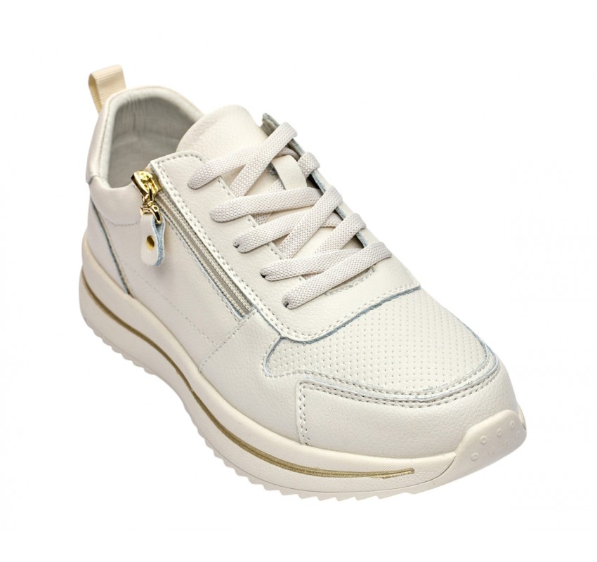 Pantofi dama casual din piele naturala - Abha Bej GSK3023B Pantofi dama casual din piele naturala - Abha Bej GSK3023B