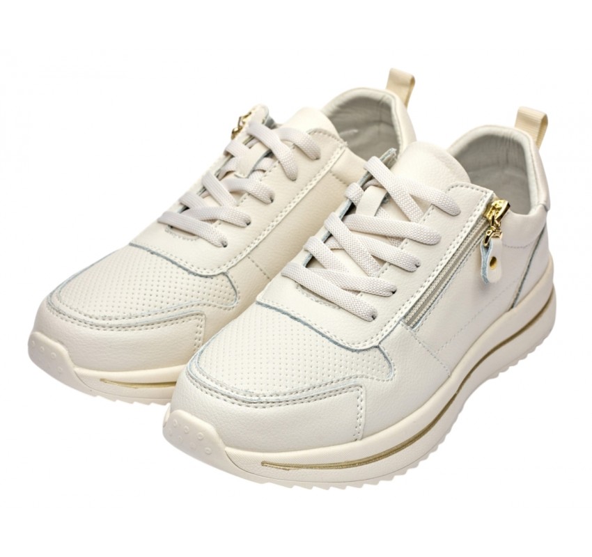Pantofi dama casual din piele naturala - Abha Bej GSK3023B Pantofi dama casual din piele naturala - Abha Bej GSK3023B