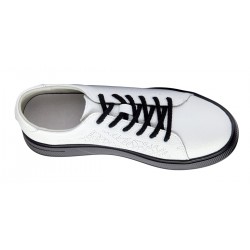 Pantofi dama casual din piele naturala - Aisha Alb GSK3032A