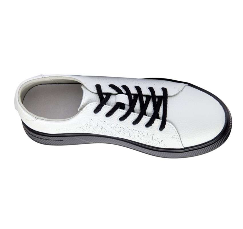 Pantofi dama casual din piele naturala - Aisha Alb GSK3032A Pantofi dama casual din piele naturala - Aisha Alb GSK3032A