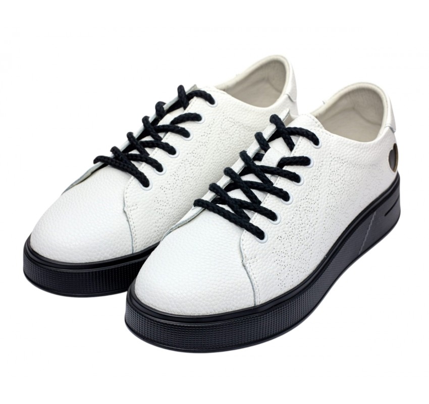 Pantofi dama casual din piele naturala - Aisha Alb GSK3032A Pantofi dama casual din piele naturala - Aisha Alb GSK3032A