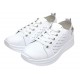 Pantofi dama casual din piele naturala cu perforatii - Latiffa Alb GSK3052A Pantofi dama casual din piele naturala cu perforatii - Latiffa Alb GSK3052A
