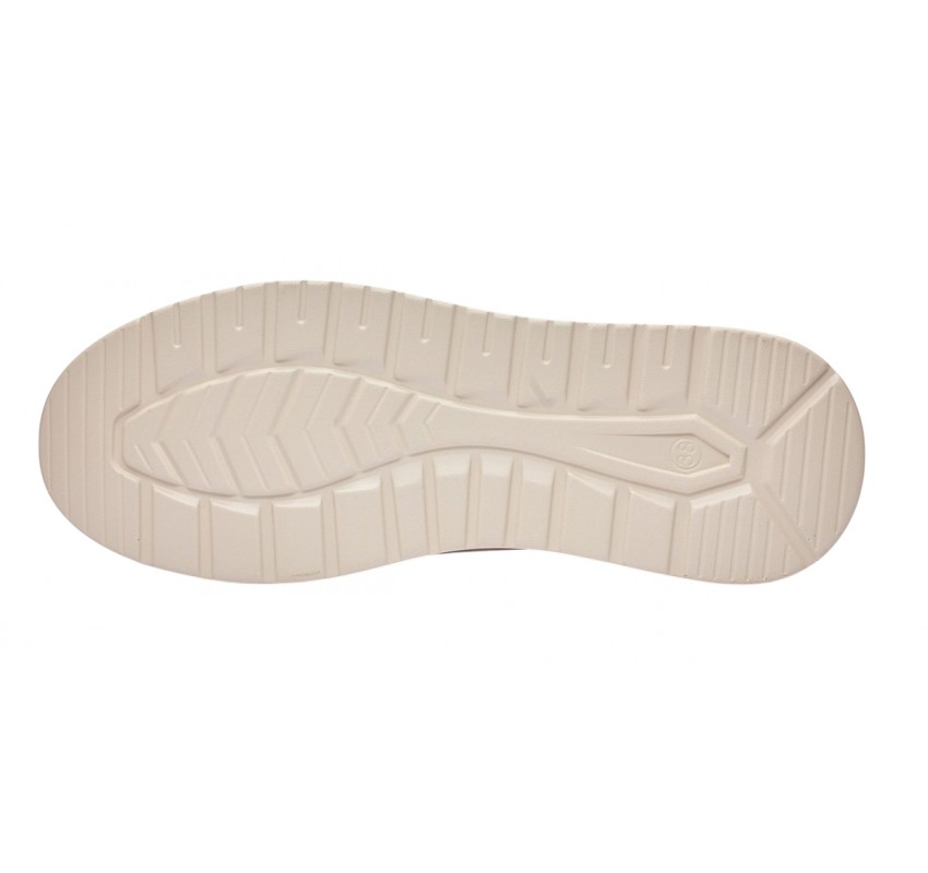 Pantofi dama casual din piele naturala cu perforatii - Karen Bej Late GSKFL9573B Pantofi dama casual din piele naturala cu perforatii - Karen Bej Late GSKFL9573B