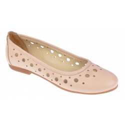 Balerini dama casual din piele naturala - Model Clara Bej FLO2BEJ