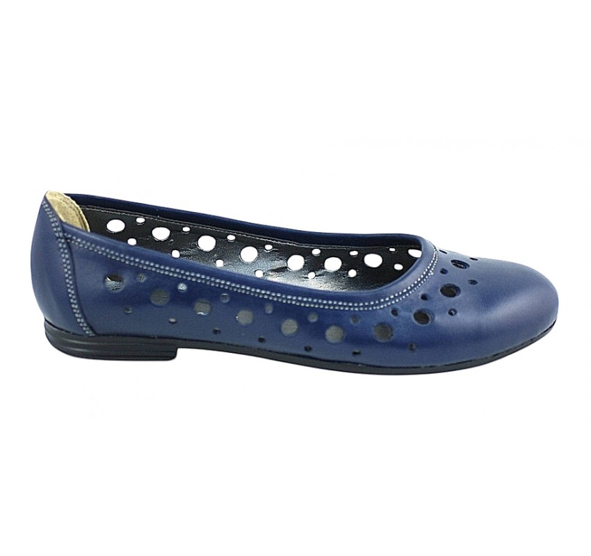 Balerini dama casual de vara din piele naturala - CLARA BLEUMARIN