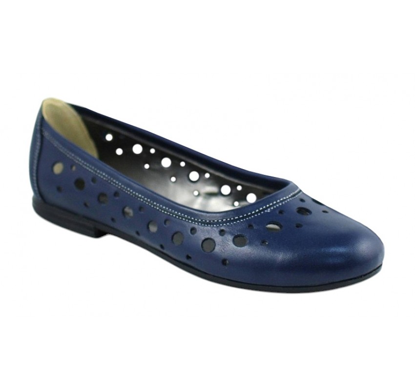 Balerini dama casual de vara din piele naturala - CLARA BLEUMARIN