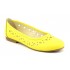 Marimea 40 Balerini dama galbeni casual din piele naturala FLO2G