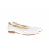 Balerini dama ,casual, din piele naturala alba - FLO3ALB